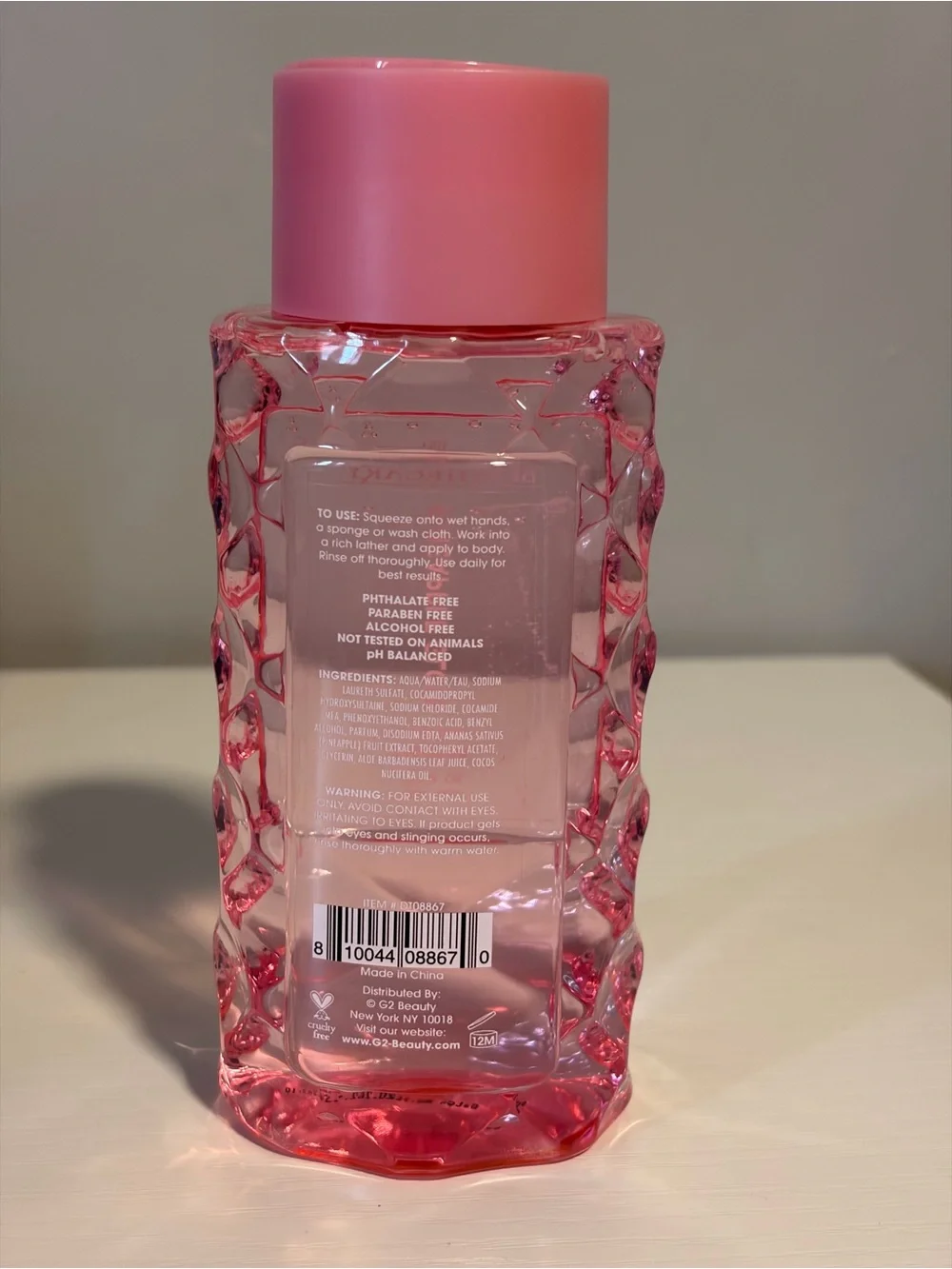 The SpaThecary Pineapple Glow Body Wash - Pink